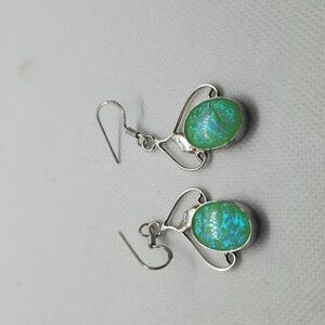 Nwot!! Triplet opal 925 silver earring
